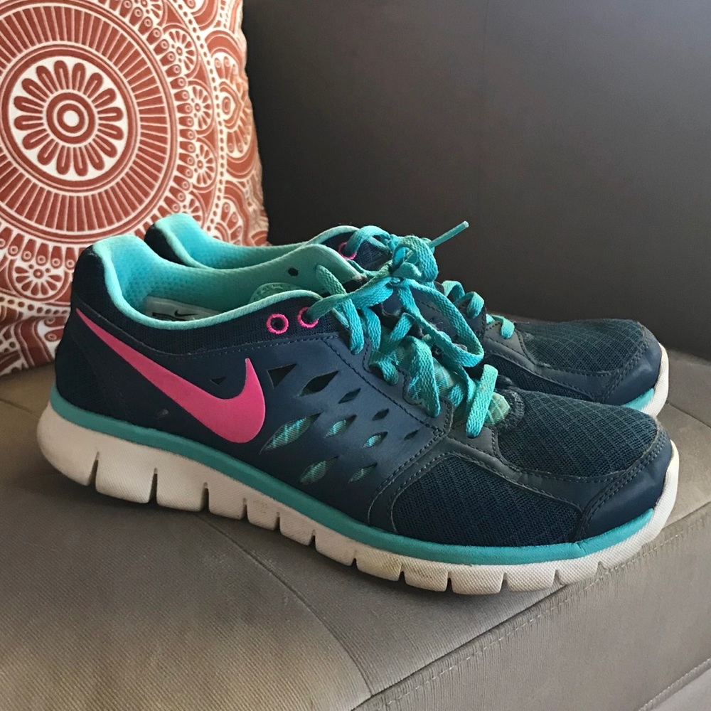 Blue💙 and Pink💗 Nike Sneakers